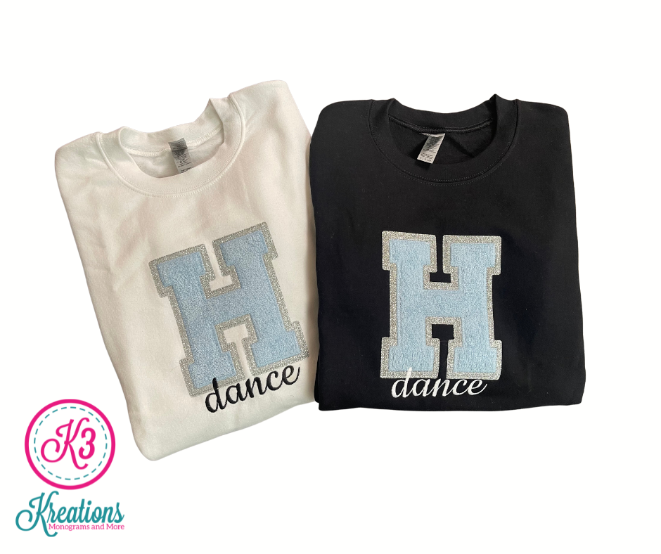 Varsity Letter H dance Sweatshirt (EJHDT)