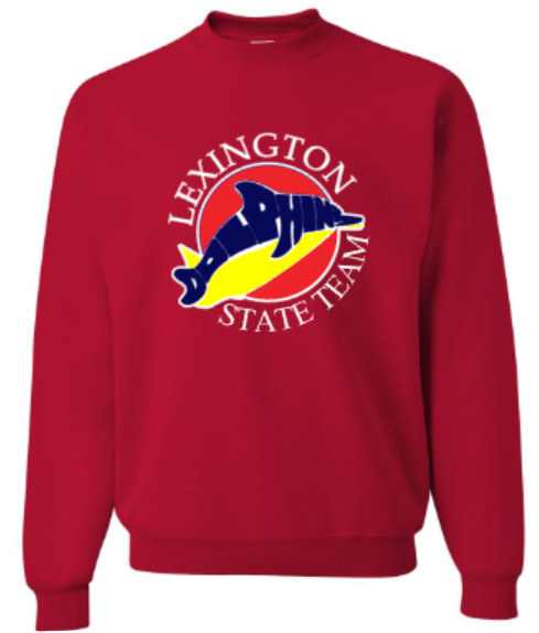 Adult Lexington Dolphins State Team NuBlend® Crewneck Sweatshirt (LEXD)