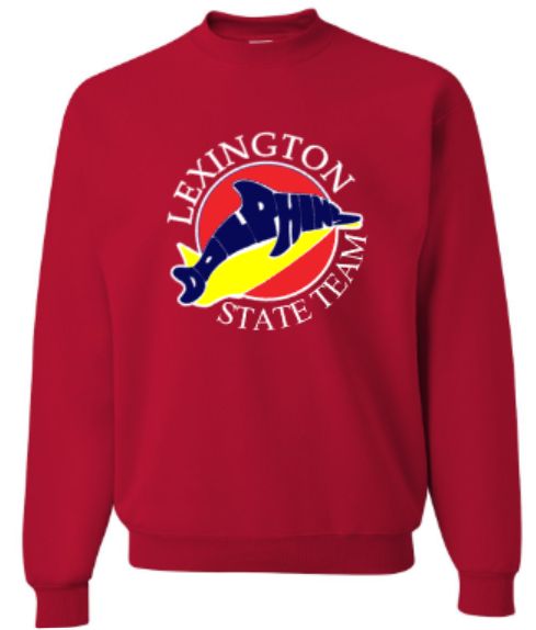 Adult Lexington Dolphins State Team NuBlend® Crewneck Sweatshirt (LEXD)