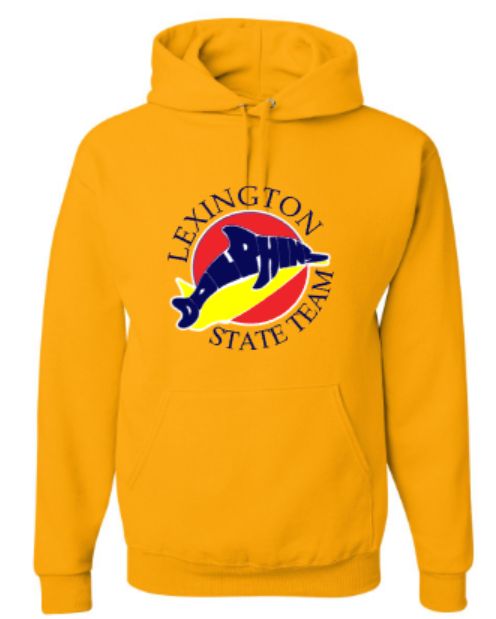Adult Lexington Dolphins State Team NuBlend® Hooded Sweatshirt (LEXD)