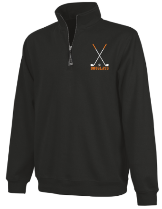 Adult Douglass Golf Clubs Charles River 1/4 Zip Sweatshirt (FDG)
