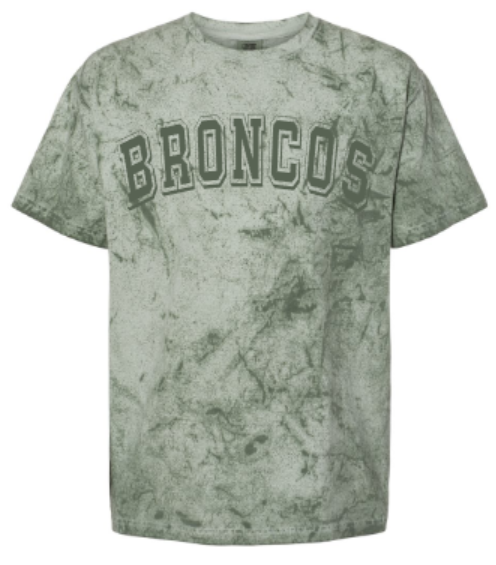 Adult Broncos Comfort Colors Colorblast Heavyweight Tee