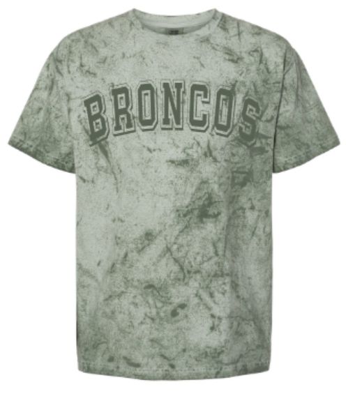Adult Broncos Comfort Colors Colorblast Heavyweight Tee