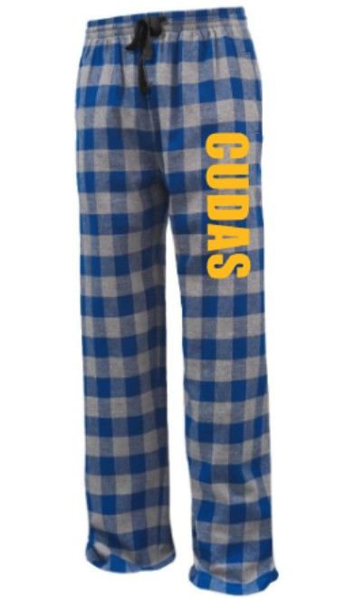 Youth or Adult Cudas Flannel Pants (SDD)