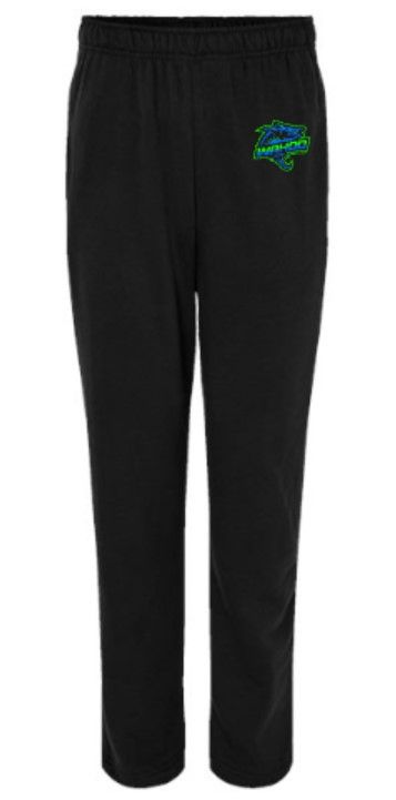 Adult Full Color Embroidered Wahoo Bella + Canvas Sponge Fleece Straight Leg Sweatpants (WWR)