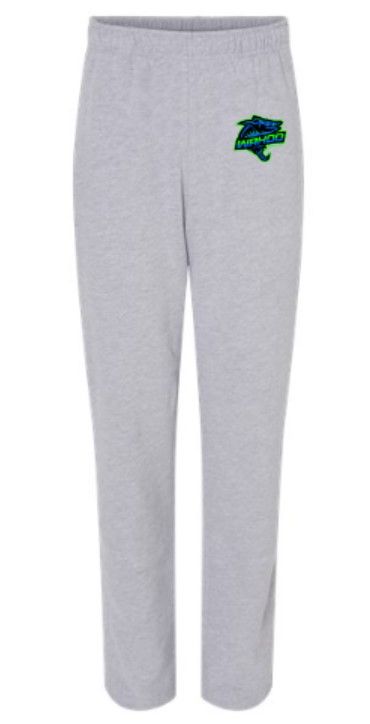 Adult Full Color Embroidered Wahoo Bella + Canvas Sponge Fleece Straight Leg Sweatpants (WWR)