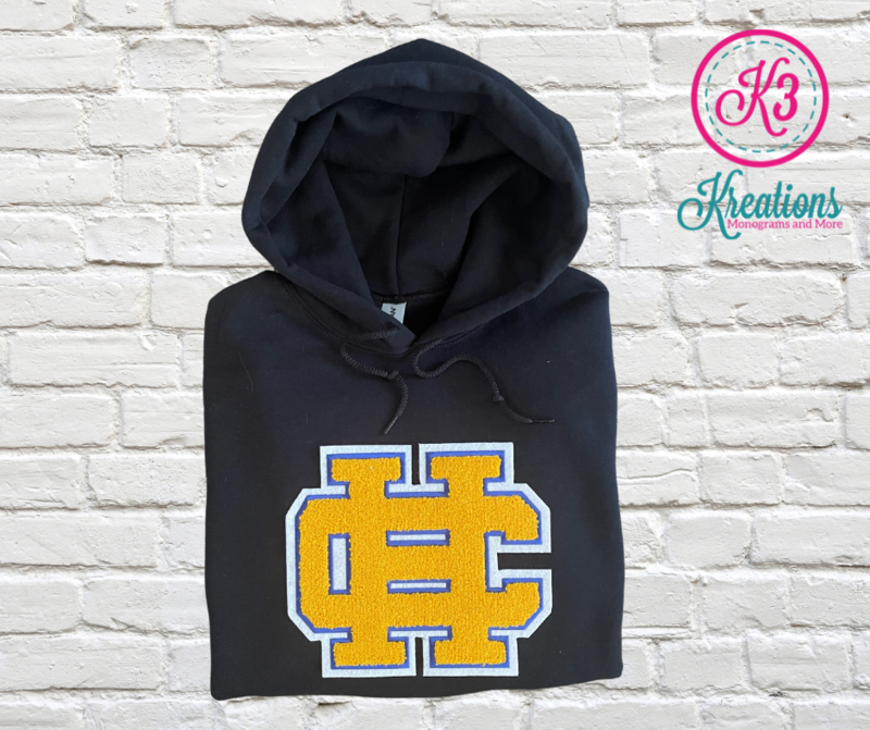 Adult HC Chenille Patch Gildan Sweatshirt (HCDT)