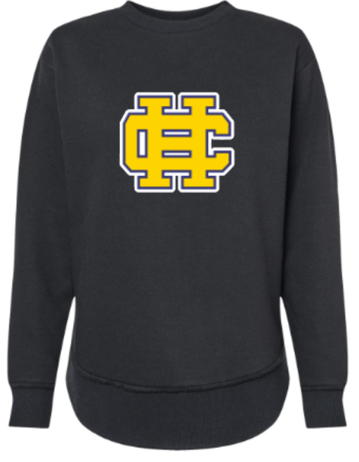 Ladies HC Logo LAT Fleece Crewneck Sweatshirt (HCDT)