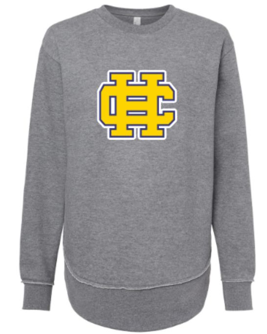 Ladies HC Logo LAT Fleece Crewneck Sweatshirt (HCDT)