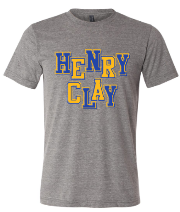 Adult Henry Clay Short Sleeve Bella + Canvas Triblend Tee