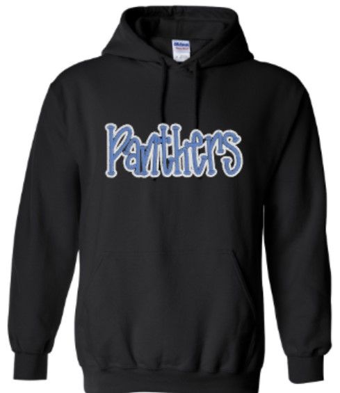 Adult Panthers Puff Embroidered Sweatshirt