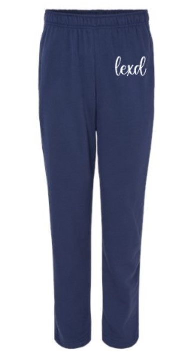 Adult Script lexd Bella + Canvas Sponge Fleece Straight Leg Sweatpants (LEXD)