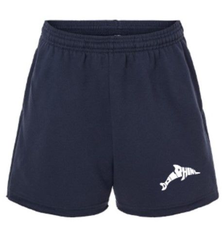 Women's Dolphin Bella + Canvas Cut Off Fleece Shorts (LEXD)