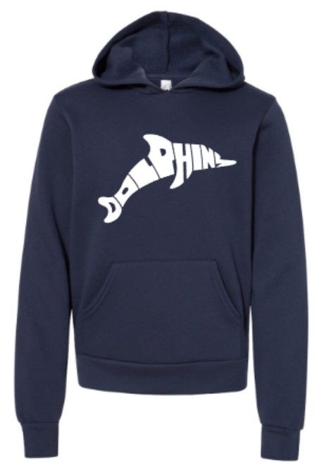 Youth Dolphin Bella + Canvas Sponge Fleece Hoodie (LEXD)