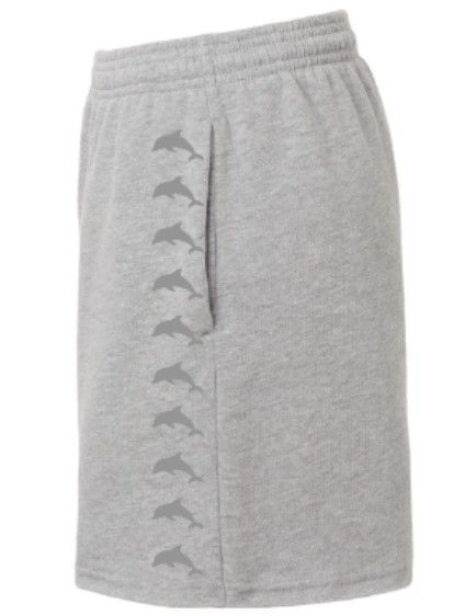 Women's Dolphins Bella + Canvas Cut Off Fleece Shorts (LEXD)
