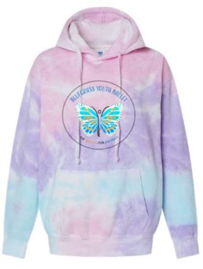 Youth or Adult Logo Tie-Dye Hooded Sweatshirt (BYB)