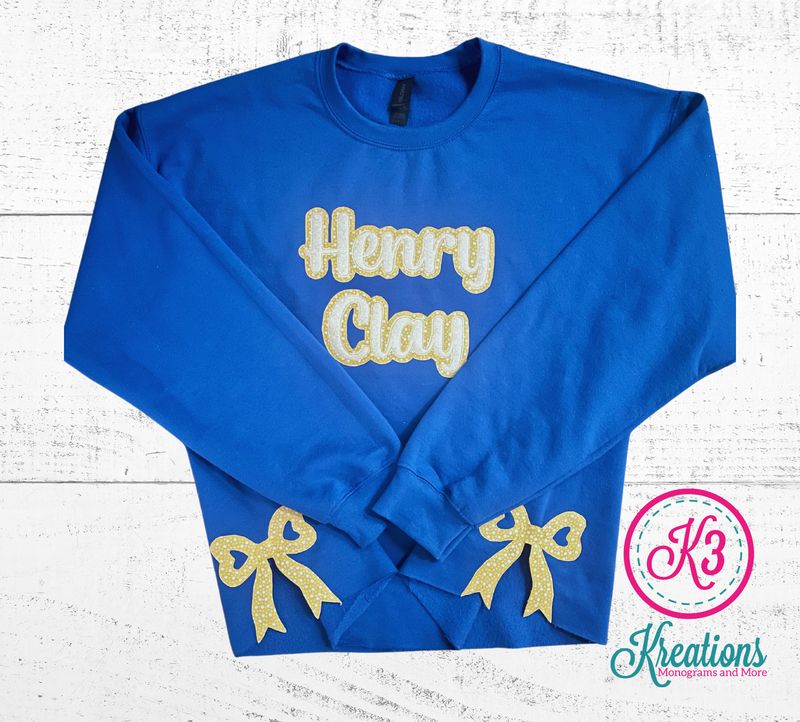 Adult Henry Clay Side Bow Crewneck Sweatshirt (HCDT)
