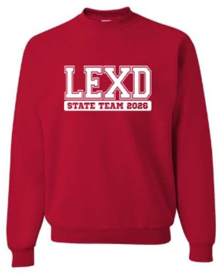 Adult LEXD State Team 2026 NuBlend® Crewneck Sweatshirt (LEXD)