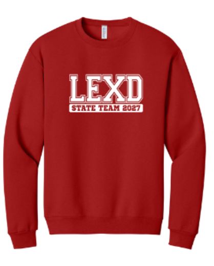 Adult LEXD State Team 2027 NuBlend® Crewneck Sweatshirt (LEXD)