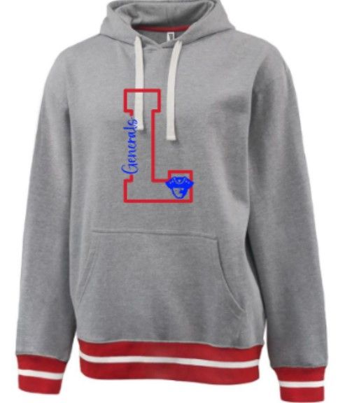 Adult L Generals Stadium Hooded Sweatshirt