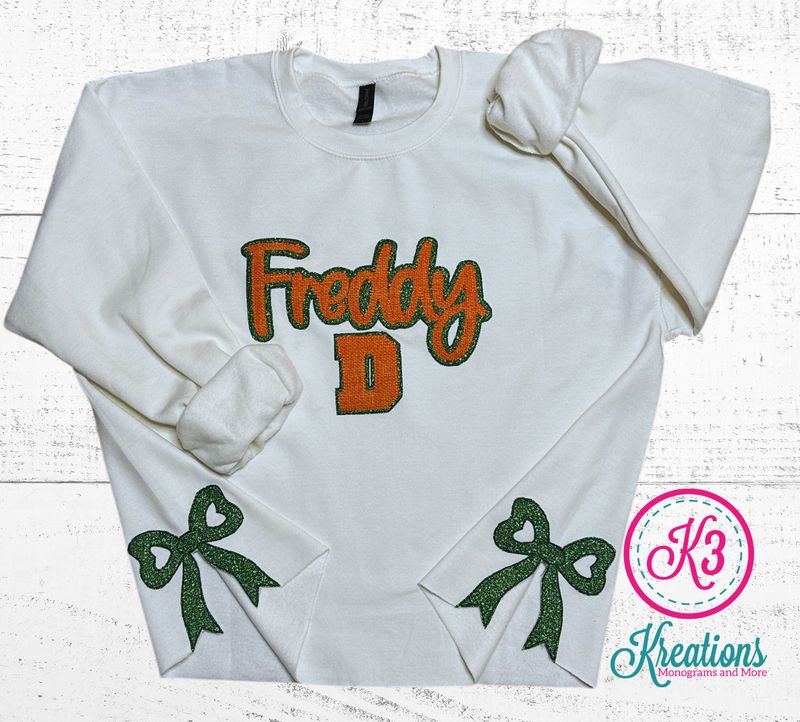 Adult Freddy D Side Bow Crewneck Sweatshirt