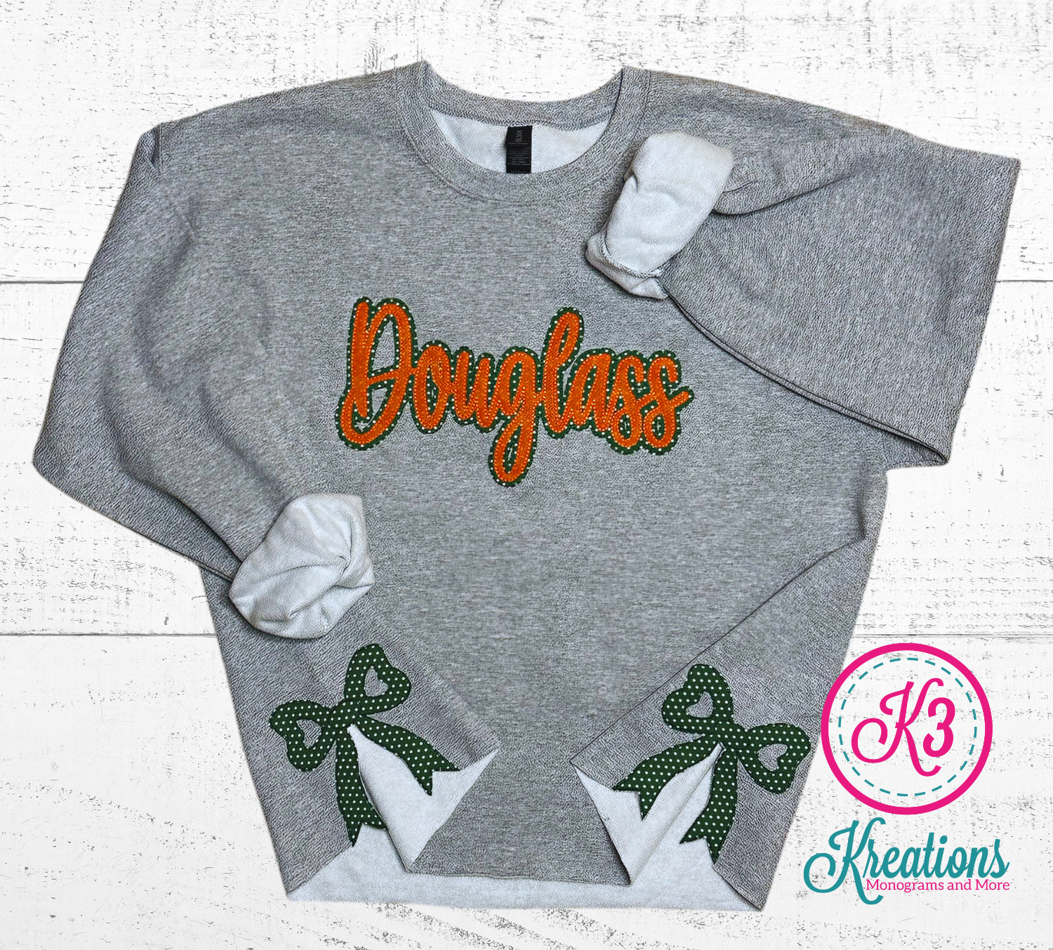 Adult Douglass Side Bow Crewneck Sweatshirt (FDDB)