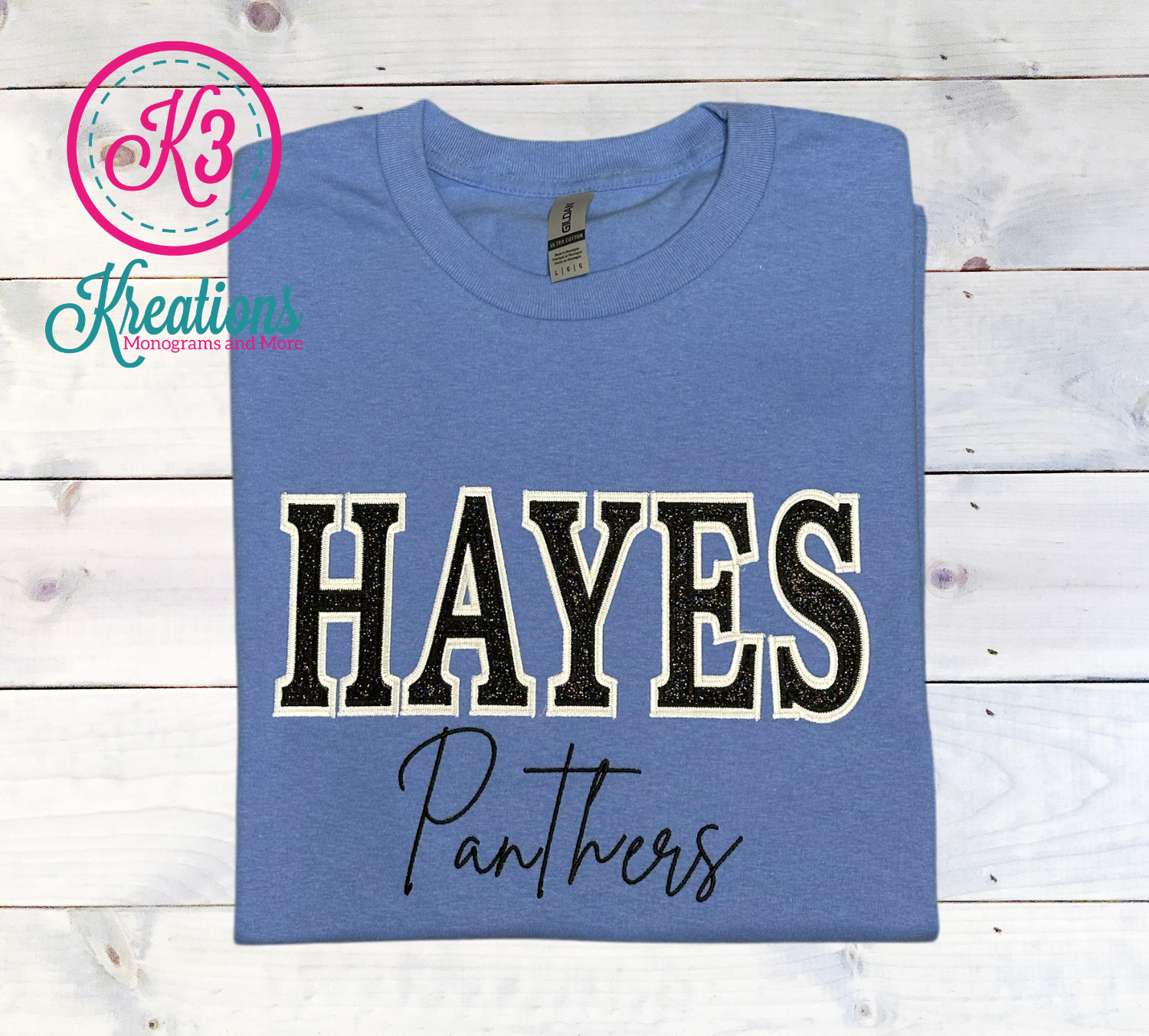 Hayes Panthers Embroidered Tee or Sweatshirt (EJHDT)