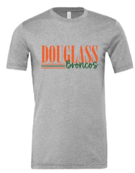 Adult Douglass Broncos Bella + Canvas Tee