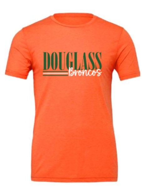 Adult Douglass Broncos Bella + Canvas Tee