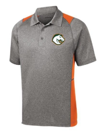 Unisex Sport-Tek® Heather Colorblock Contender™ Polo with Choice of Logo (FDG)