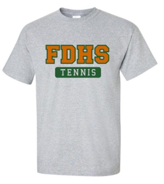 Adult FDHS Tennis Gildan Short or Long Sleeve Tee (FDT)