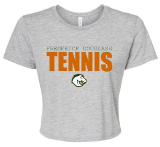 Ladies Frederick Douglass Tennis Bella + Canvas Crop Tee (FDT)