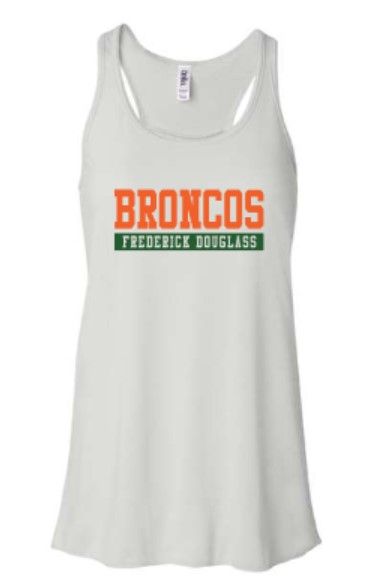 Ladies Broncos Frederick Douglass Bella + Canvas Flowy Racerback Tank