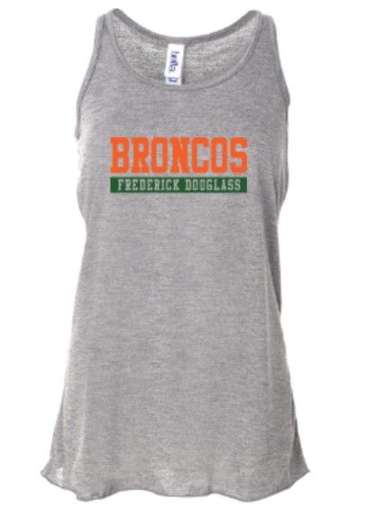 Ladies Broncos Frederick Douglass Bella + Canvas Flowy Racerback Tank