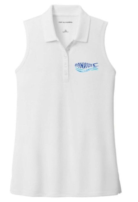 Ladies Port Authority® Dry Zone® UV Micro-Mesh Sleeveless Polo with Embroidered Logo (DCC)