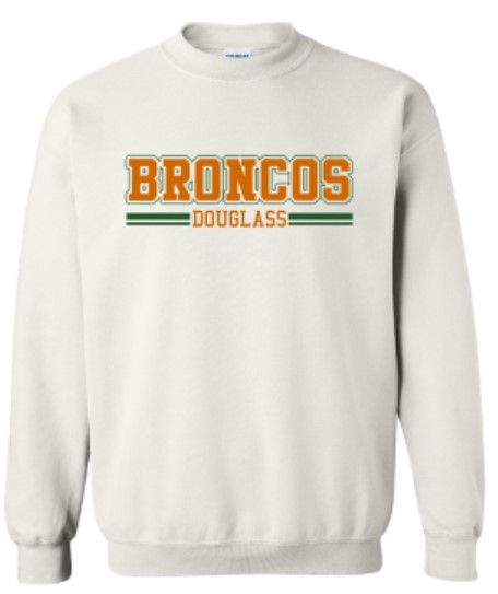 Youth or Adult Broncos Douglass Gildan Sweatshirt (FDXC)