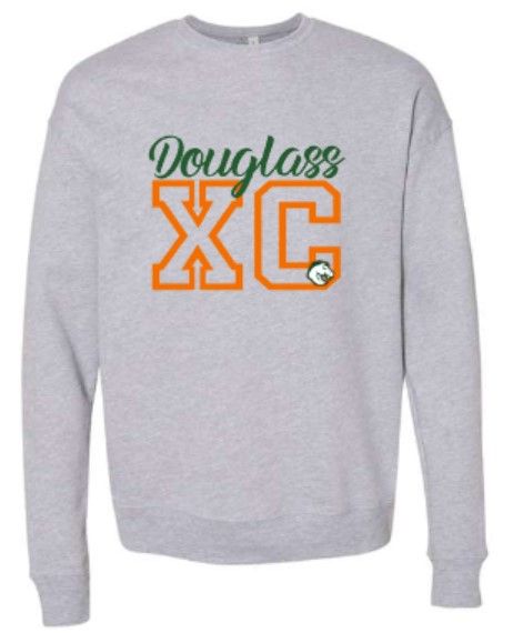 Adult Douglass XC Bella + Canvas Sponge Fleece Drop Shoulder Crewneck Sweatshirt (FDXC)