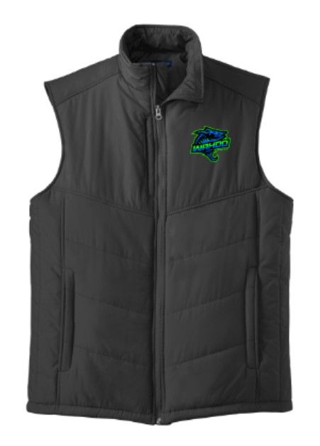 Adult Full Color Embroidered Wahoo Port Authority Puffy Vest (WWR)