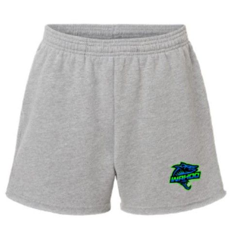 Women's Full Color Wahoo Bella + Canvas Cut Off Fleece Shorts (WWR)