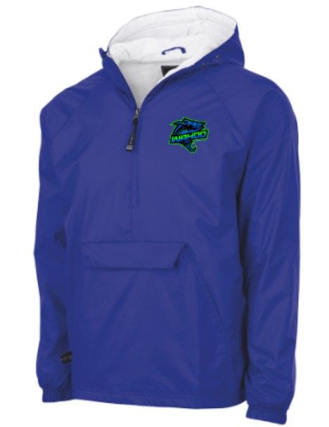 Adult Full Color Embroidered Wahoo Charles River Classic Solid Pullover (WWR)