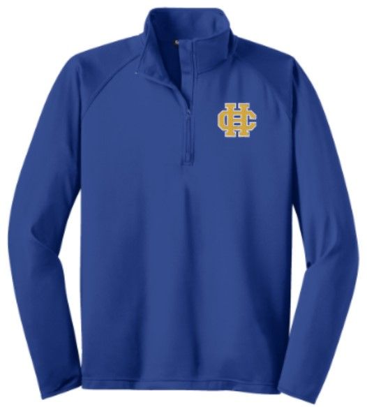 Adult Sport-Tek® Sport-Wick® Stretch 1/2-Zip Pullover with Embroidered HC Logo (HCDT)