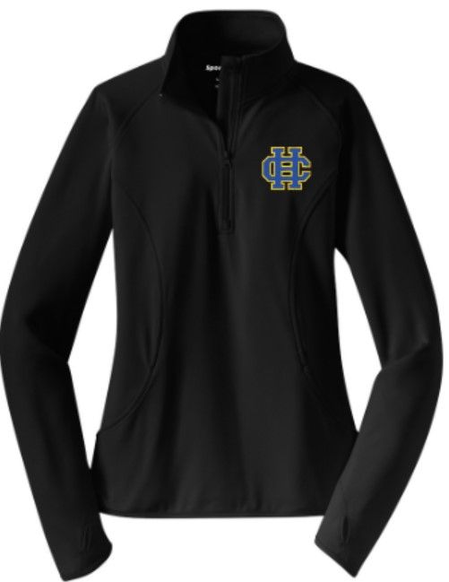Ladies Sport-Tek® 1/2 Zip Sport-Wick® Pullover with Embroidered HC Logo (HCDT)