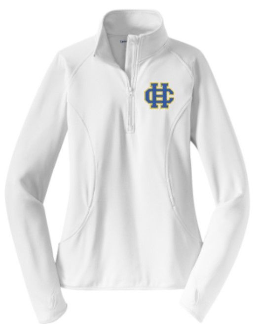 Ladies Sport-Tek® 1/2 Zip Sport-Wick® Pullover with Embroidered HC Logo (HCDT)