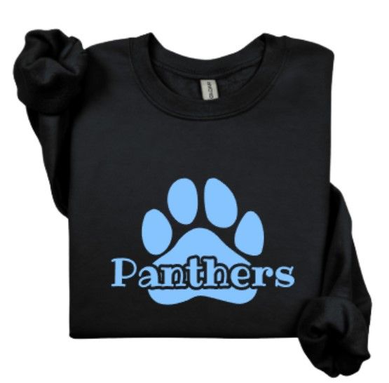 Adult Panthers Pawprint Sweatshirt