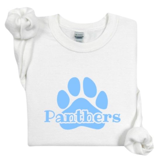 Adult Panthers Pawprint Sweatshirt