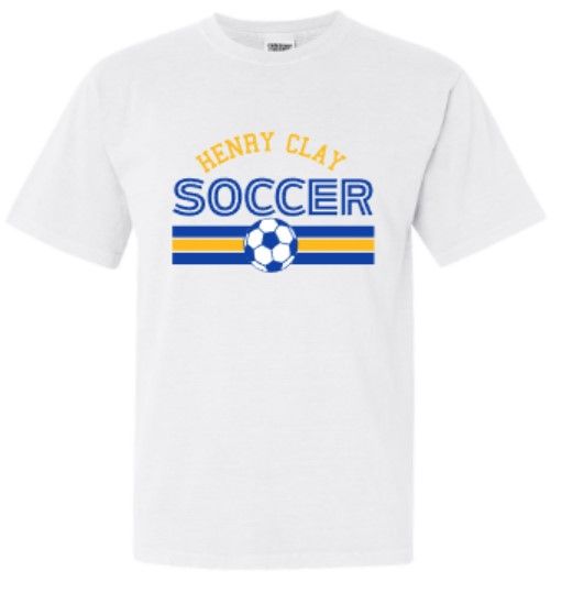 Adult Henry Clay Soccer with Ball Comfort Colors Garment-Dyed Short Sleeve Tee (HCGS)