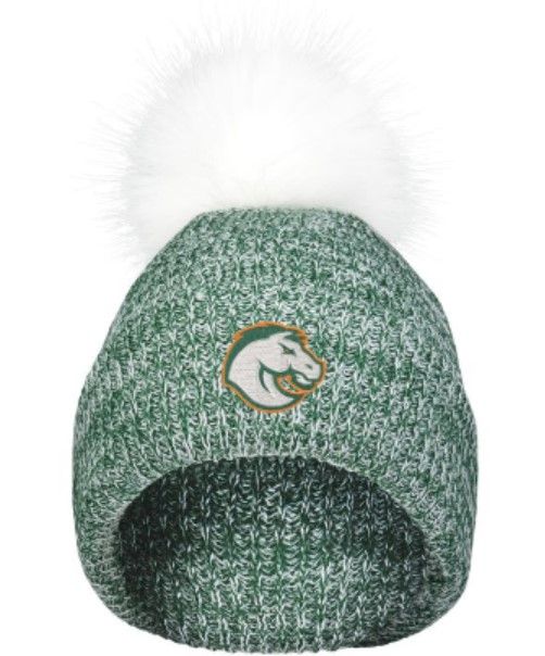 Faux Fur Pom Beanie with Choice of Douglass Logo (FDG)