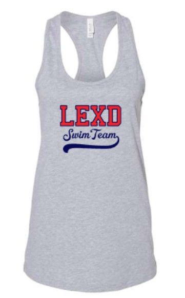 Ladies Bella + Canvas LEXD Swim Team with Swash Jersey Racerback Tank (LEXD)