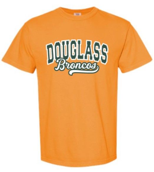 Adult DOUGLASS Broncos Comfort Colors Garment-Dyed Heavyweight Tee