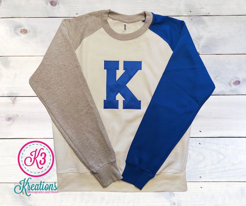 Adult Pennant Big K Colorblock Crewneck Sweatshirt